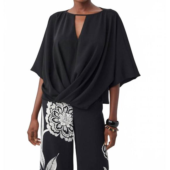 NEW TRINA TURK laney top in black - Picture 1 of 5
